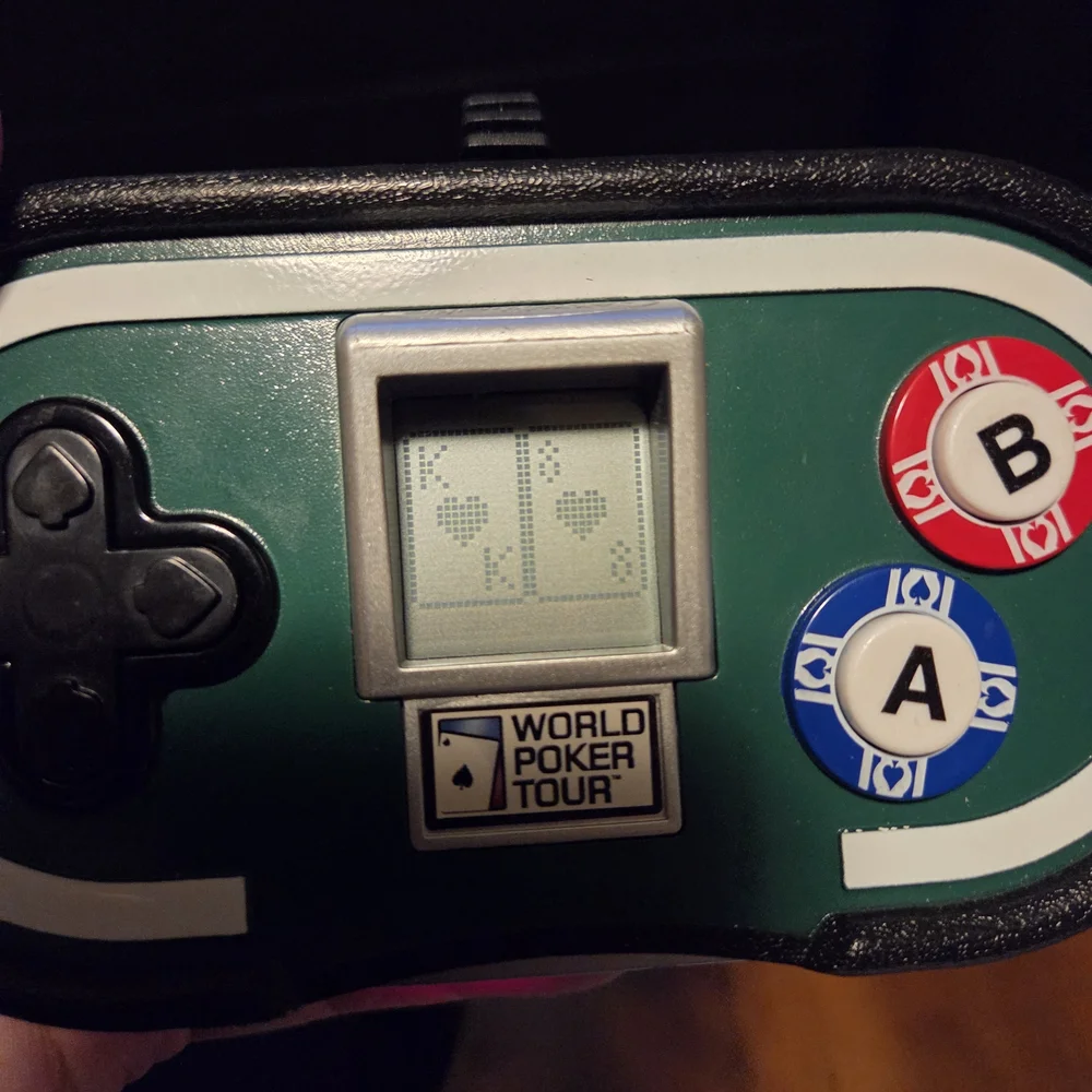 World Poker Tour Handheld Gaming Console - Black and Green